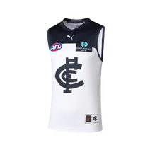 Carlton Blues AFL 2025 Puma Youth Clash Guernsey | White