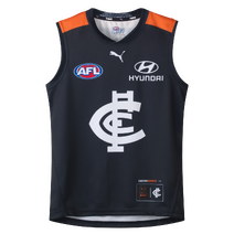 Carlton Blues 2025 AFL PUMA Respects Guernsey | Navy-Orange