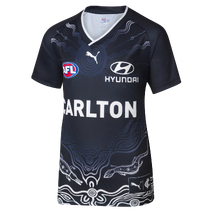Carlton Blues AFL 2025 Puma Youth Warm Up Top  | Dark Navy