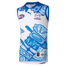 North Melbourne Kangaroos 2025 AFL PUMA Mens Indigenous Guernsey