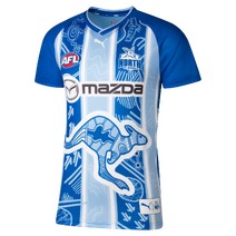 North Melbourne Kangaroos 2025 PUMA Youth Warm up Top | Blue