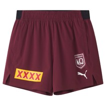 Queensland Maroons Mens 2025 Training Shorts | Burgundy