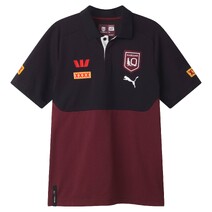 Queensland Maroons SOO 2025 PUMA Mens Team Polo | Black