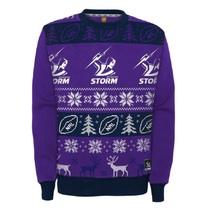 Melbourne Storm NRL Outer Stuff Mens Xmas Crew