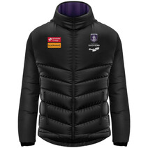 Fremantle Dockers 2025 SEKEM AFL Mens Coaches Puffer Jacket | Black