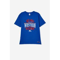 Western Bulldogs AFL COTTON ON Mens Distressed Tee