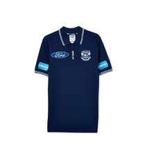 Geelong Cats AFL COTTON ON Mens Media Polo | Navy