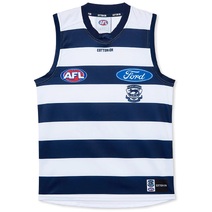 Geelong Cats AFL COTTON ON Mens Home Guernsey | White/Navy