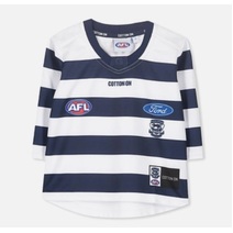 Geelong Cats AFL COTTON ON Infant L/S Home Guernsey | White/Navy