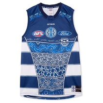 Geelong Cats COTTON-ON AFL Youth Indigenous |  Navy/ White
