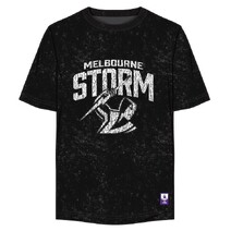 Melbourne Storm NRL COTTON-ON Adults Washed T-Shirt