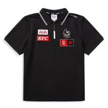 AFLW S10 ZIP MEDIA POLO - WOMENS/COLLINGWOOD