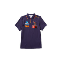 AFLW S10 ZIP MEDIA POLO - MENS/ADELAIDE