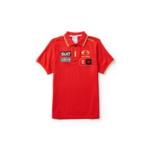 AFLW S10 ZIP MEDIA POLO - MENS/GOLD COAST SUNS