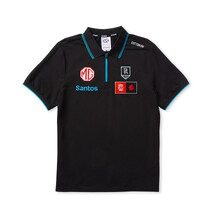 AFLW S10 ZIP MEDIA POLO - MENS/PORT ADELAIDE