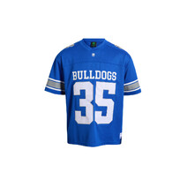 Canterbury Bulldogs NRL Bleacher Athletic Adults Mesh Grid Iron Jersey | Blue
