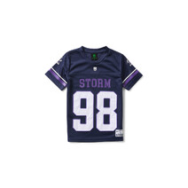 Melbourne Storm NRL Bleacher Athletic Youth Mesh Grid Iron Jersey | Purple