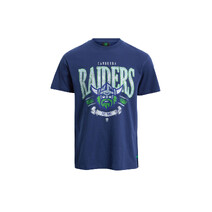 Canberra Raiders  NRL Bleacher Athletic Adults Scroll Tee | Navy