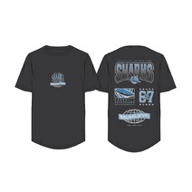 Cronulla Sharks NRL Bleacher Athletic Adults Scoop Back Numeral Tee