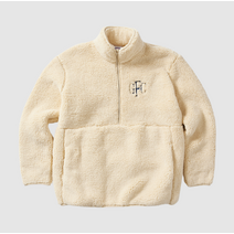 Geelong Cats 2026 AFL Cotton On Adults Teddy Fleece 1/2 Zip | Cream