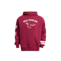 Manly Sea Eagles NRL Bleacher Athletic Adults Club Hoodie | Maroon