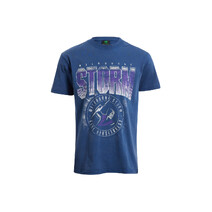 Melbourne Storm NRL Bleacher Athletic Adults Washed Tee | Navy