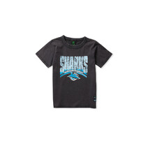 Cronulla Sharks NRL Bleacher Athletic Youth Washed Club Tee | Black
