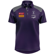 Fremantle Dockers AFL 2026 SEKEM Mens Player Polo | Purple | Grey