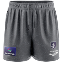 Fremantle Dockers AFL 2026 SEKEM Mens Travel Short | Marle Grey