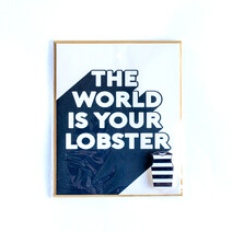 Geelong Cats AFL TYPO Lobster Pin Greeting Card