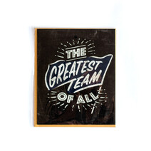 Geelong Cats AFL TYPO Chalk Design Greeting Card