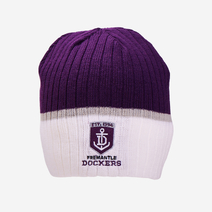 Fremantle Dockers AFL Adult Boundary Rib Beanie