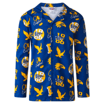 West Coast Eagles AFL W22 Mens Flannel PJ Set