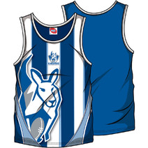 North Melbourne Kangaroos AFL Mens SHD Singlet