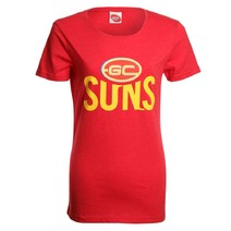 Gold Coast Suns AFL Ladies Printed Logo Tee