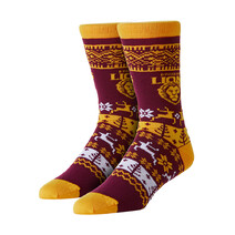 AFL Youth Ugly Xmas Socks Brisbane Lions