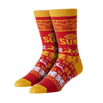 AFL Youth Ugly Xmas Socks Gold Coast Suns