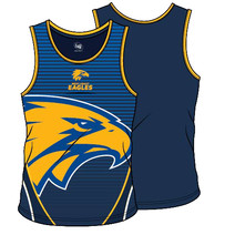 West Coast Eagles AFL SHD Mens Training Singlet