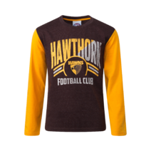 Youth Supporter Long Sleeve Tee Hawthorn Hawks