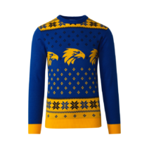 West Coast Eagles AFL Mens Ugly Christmas Sweater
