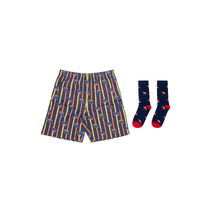 Adelaide Crows AFL Mens Boxer Shorts & Sock Gift Set
