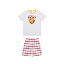 Brisbane Lions Kids PJ Check Set