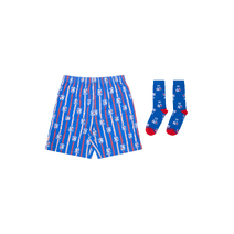 Western Bulldogs AFL Mens Boxer Shorts & Sock Gift Set
