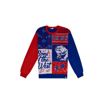 Western Bulldogs AFL Adults Ugly Crew Sweater | BLUE
