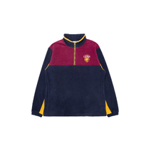 Brisbane Lions AFL Mens 1/4 Zip Team Polar Fleece 