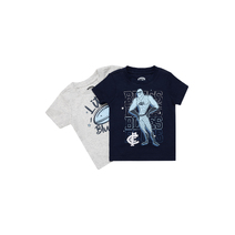 Carlton Blues AFL Baby Tee 2 Pack
