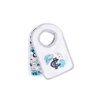 Carlton Blues AFL Baby 2 Bib Pack | White/ Grey