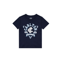 Carlton Blues AFL Toddlers Banner Tee | NAVY