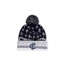Carlton Blues AFL Adult Ugly Beanie OSFM | NAVY