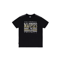 Collingwood AFL Youth Sketch Tee | Black